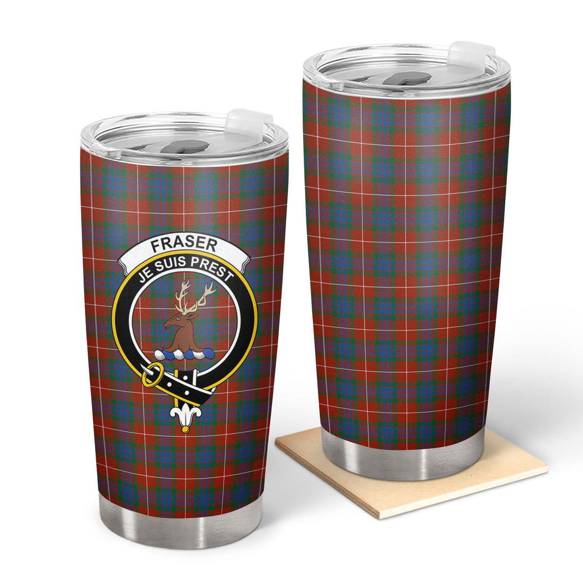 Fraser (of Lovat) Ancient Tartan Crest Tumbler