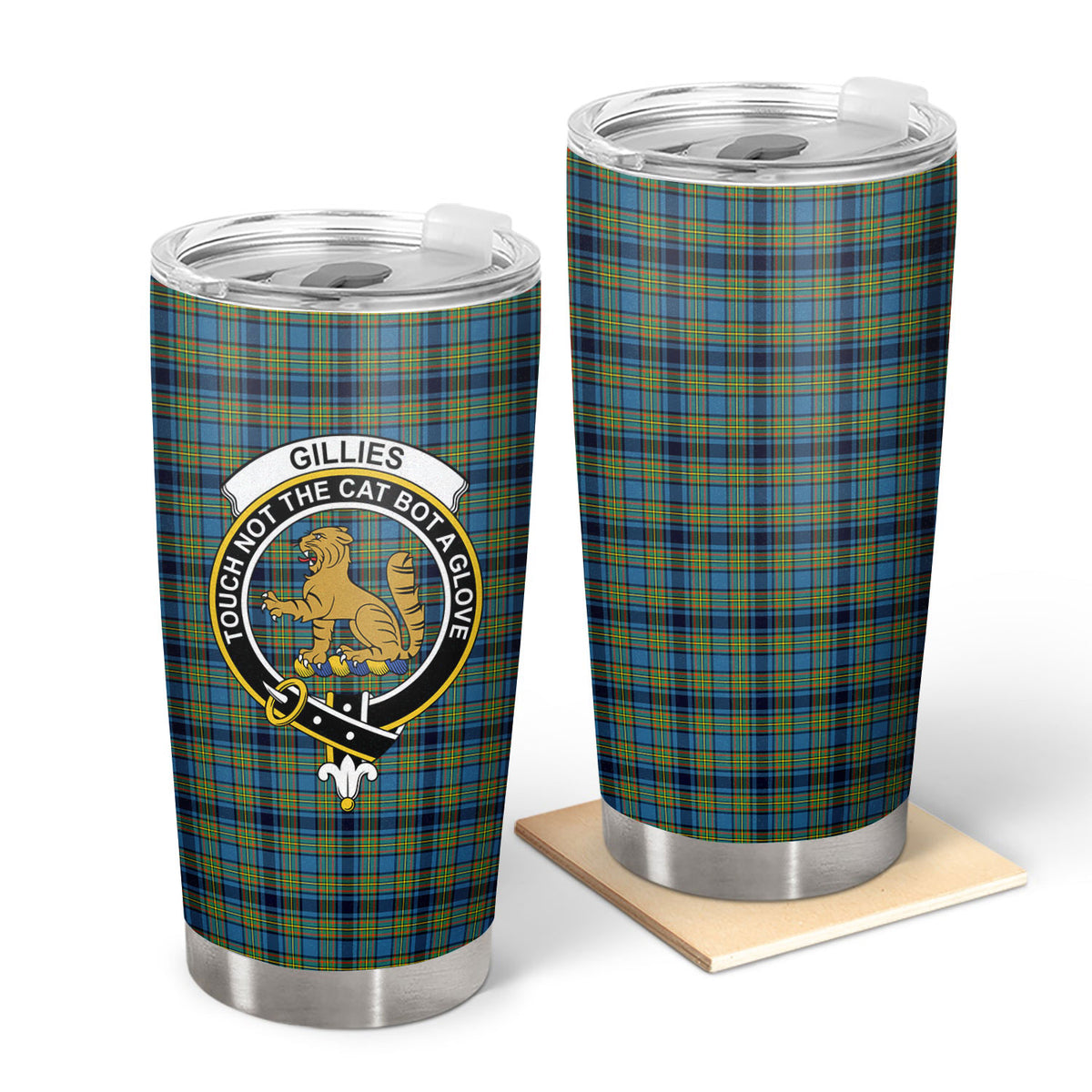 Gillies Ancient Tartan Crest Tumbler