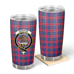 Graham of Menteith Red Tartan Crest Tumbler