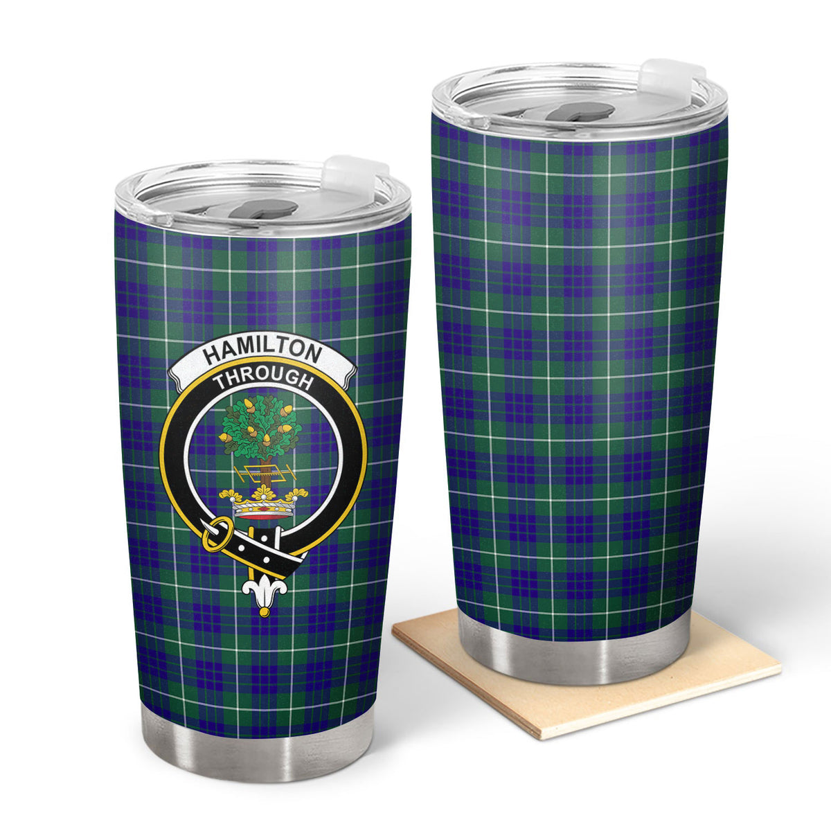 Hamilton Hunting Modern Tartan Crest Tumbler