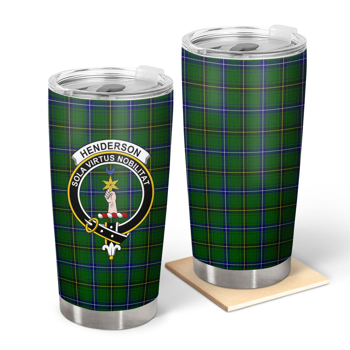 Henderson Modern Tartan Crest Tumbler