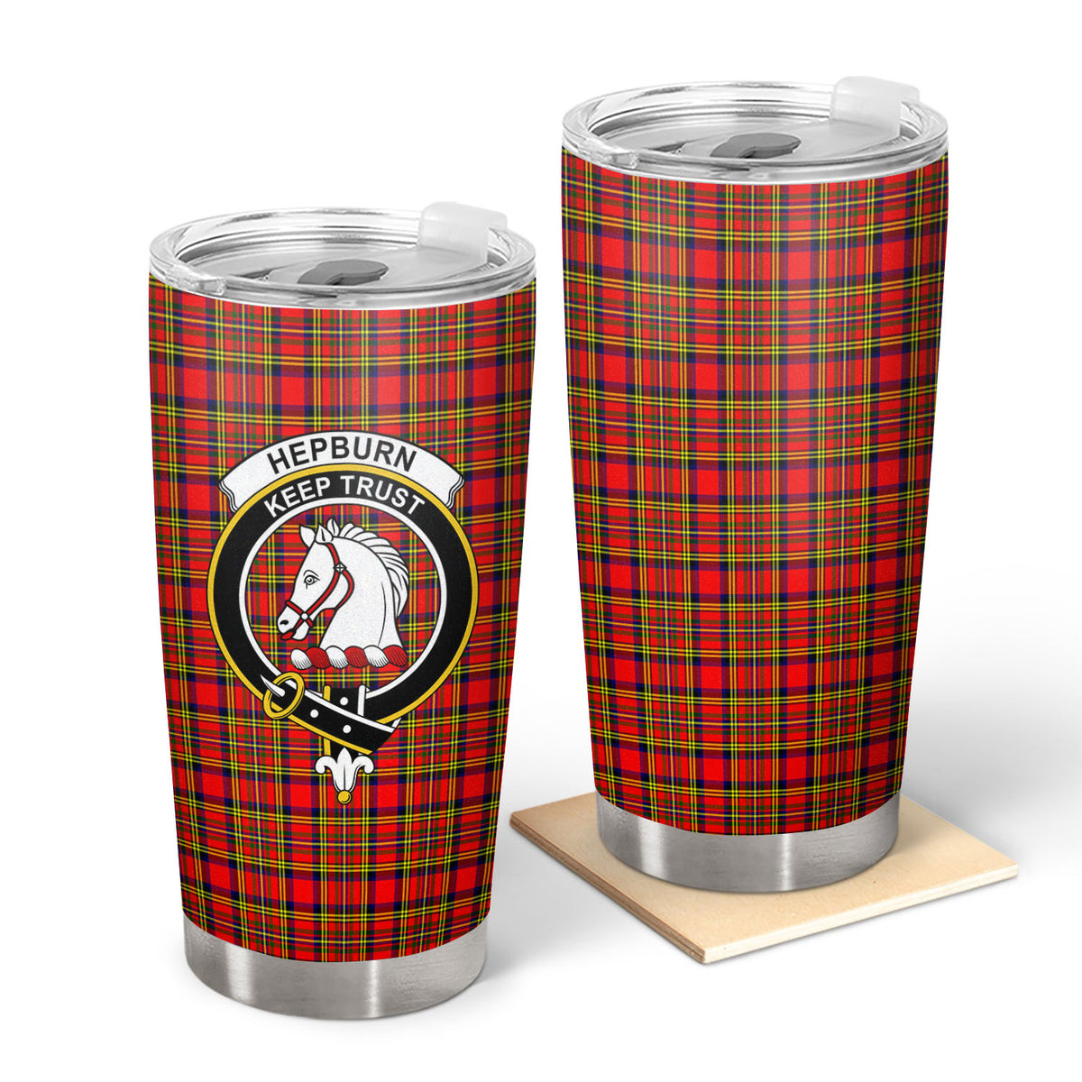 Hepburn Tartan Crest Tumbler