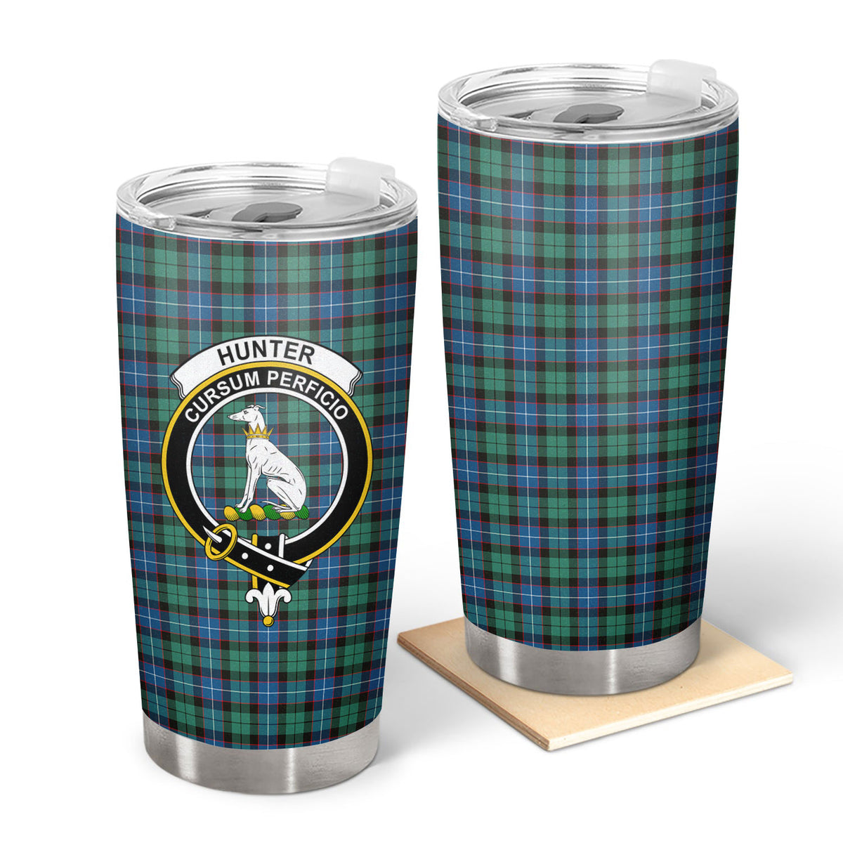 Hunter Ancient Tartan Crest Tumbler