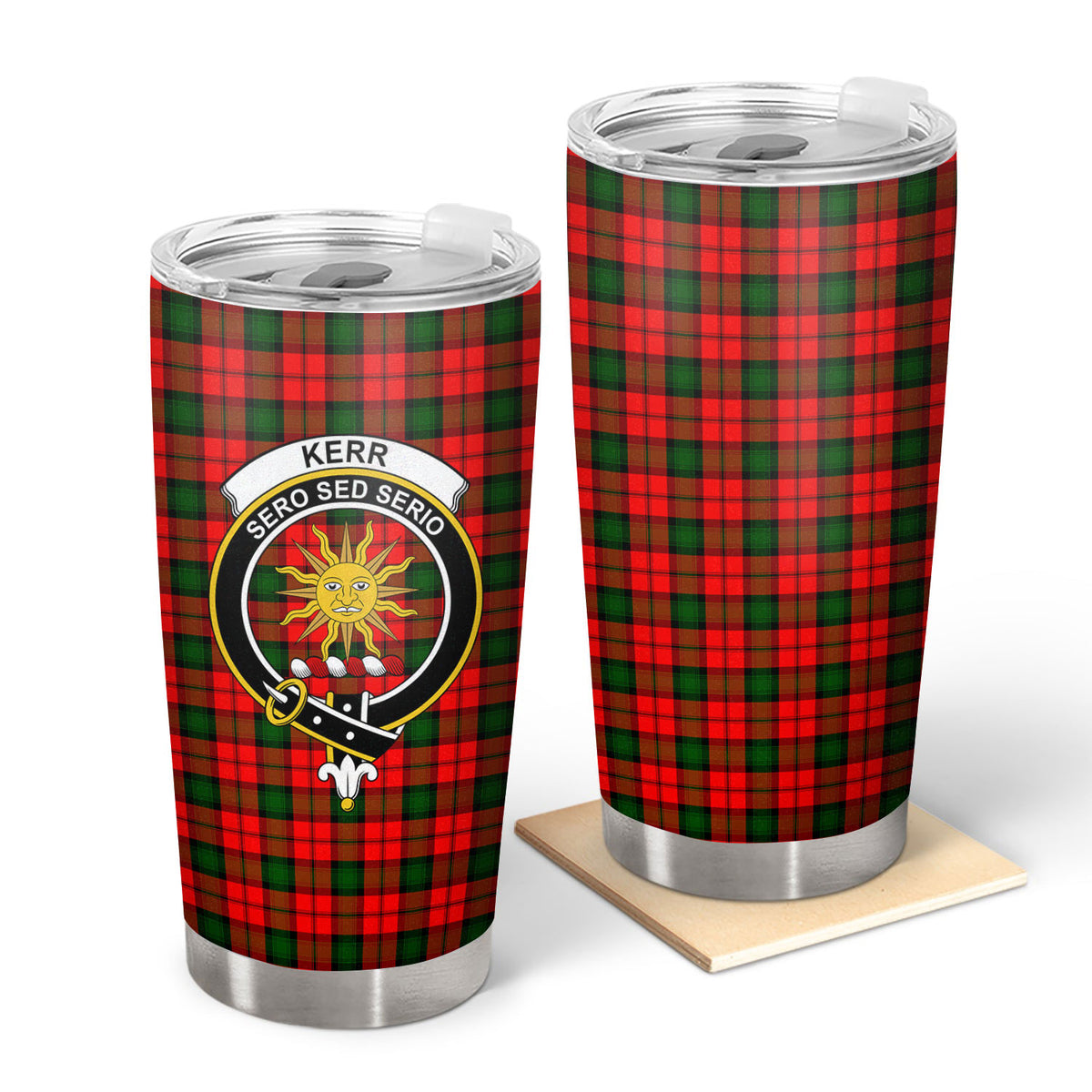 Kerr Modern Tartan Crest Tumbler