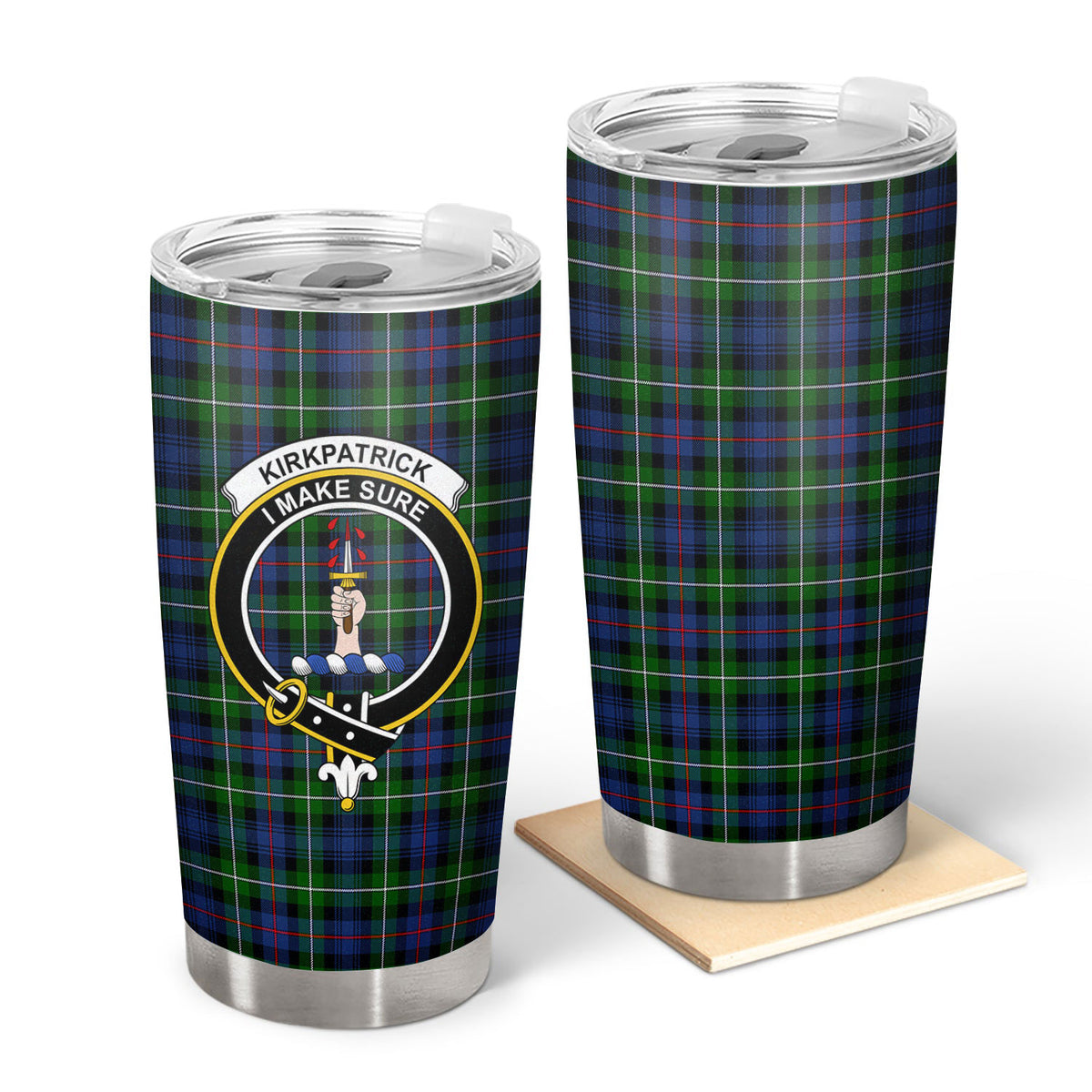 Kirkpatrick Tartan Crest Tumbler