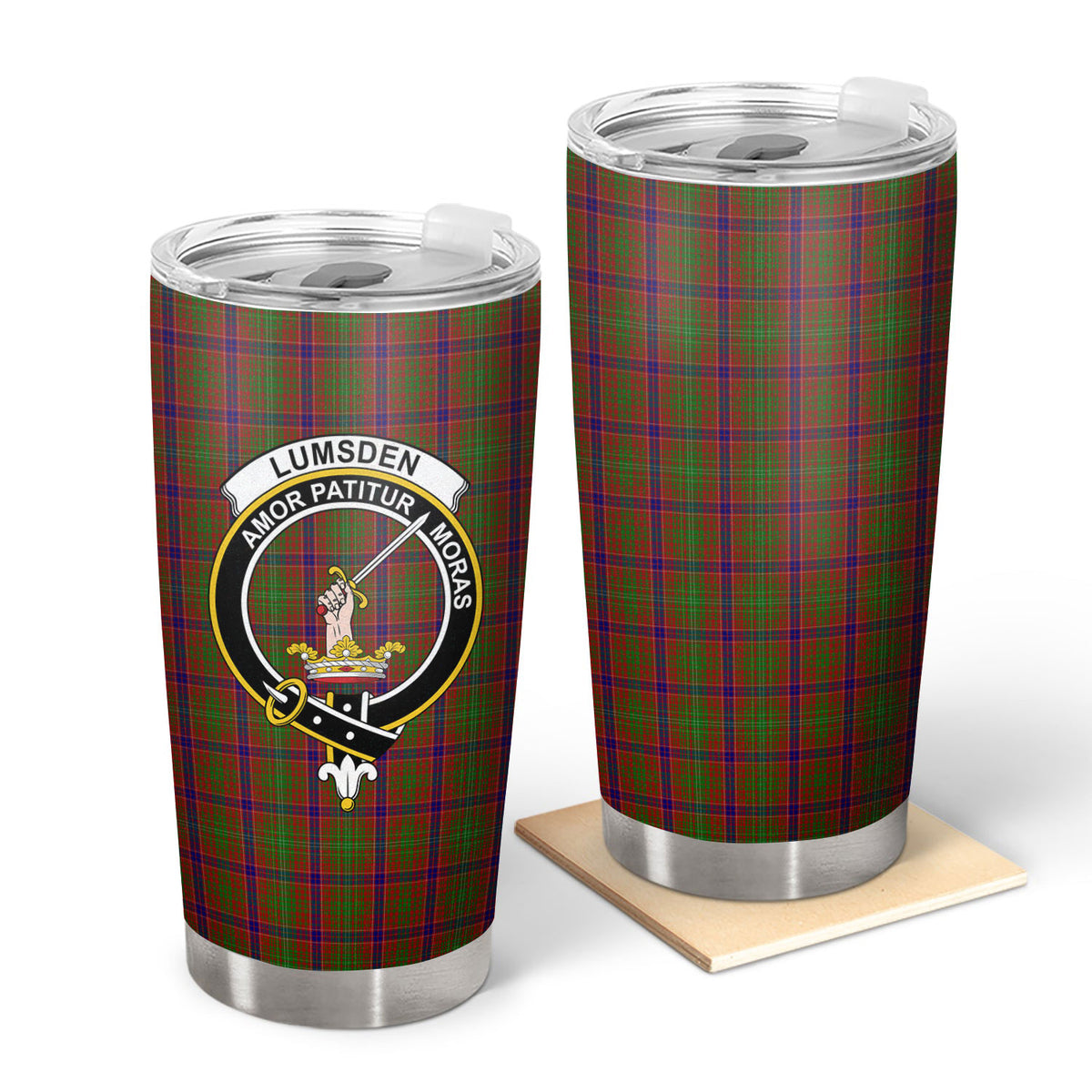 Lumsden Tartan Crest Tumbler