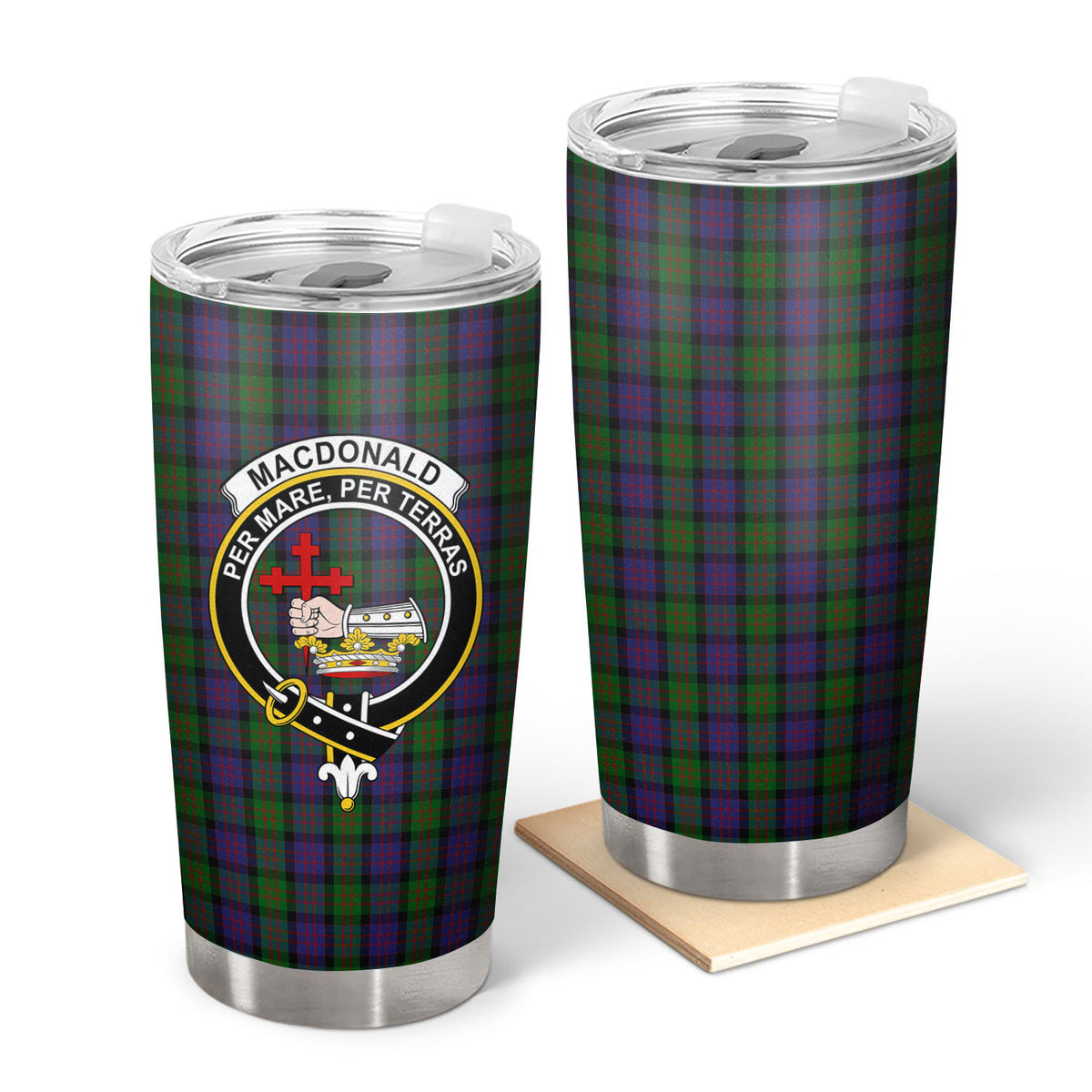 MacDonald Tartan Crest Tumbler