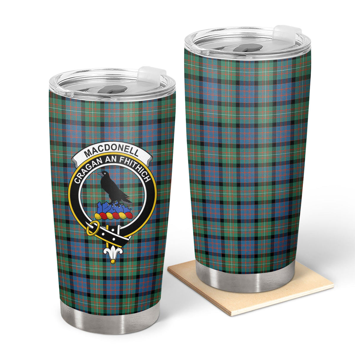 MacDonnell of Glengarry Ancient Tartan Crest Tumbler