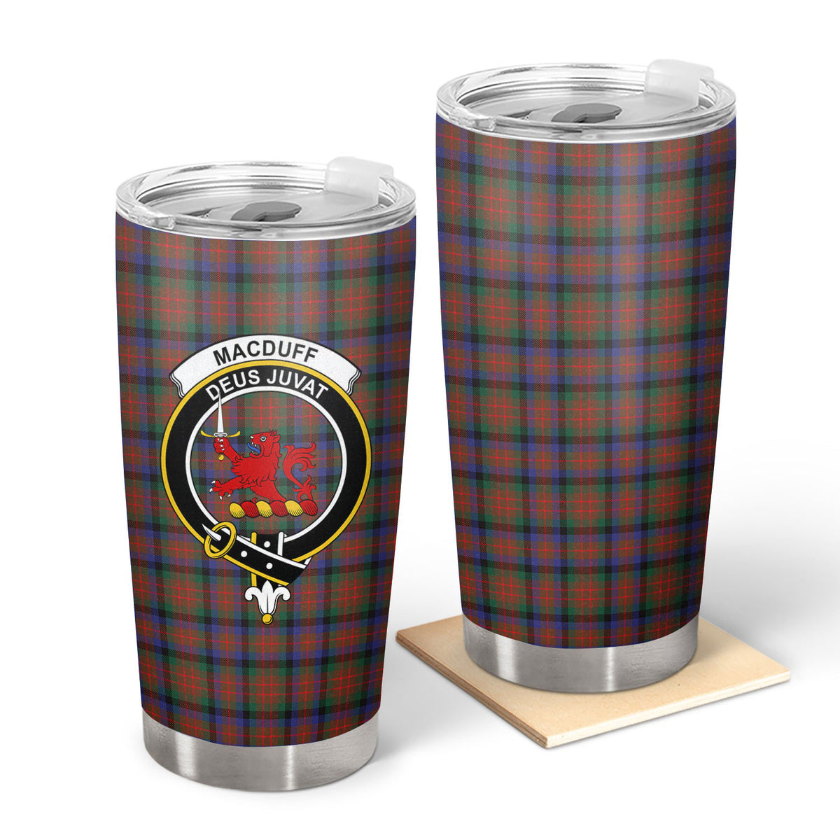 MacDuff Hunting Modern Tartan Crest Tumbler