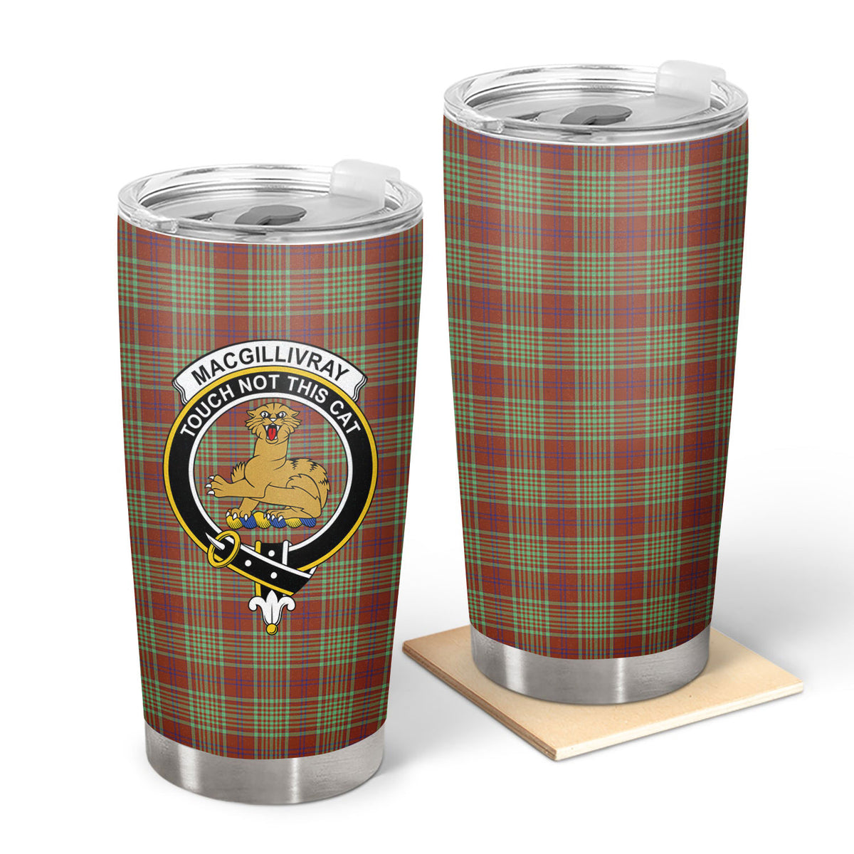 MacGillivray Hunting Ancient Tartan Crest Tumbler