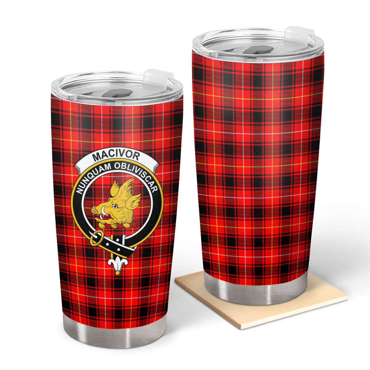 MacIvor Tartan Crest Tumbler