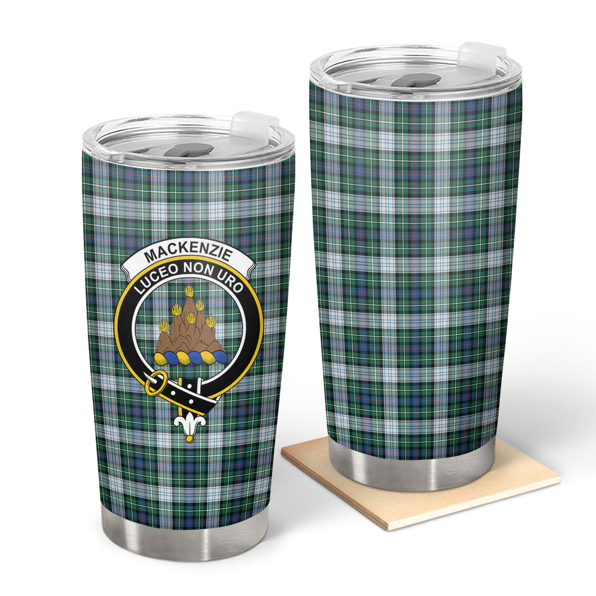 MacKenzie Dress Ancient Tartan Crest Tumbler