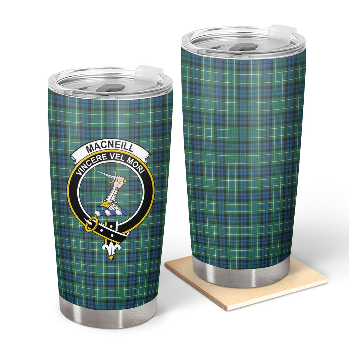 MacNeill of Colonsay Modern Tartan Crest Tumbler