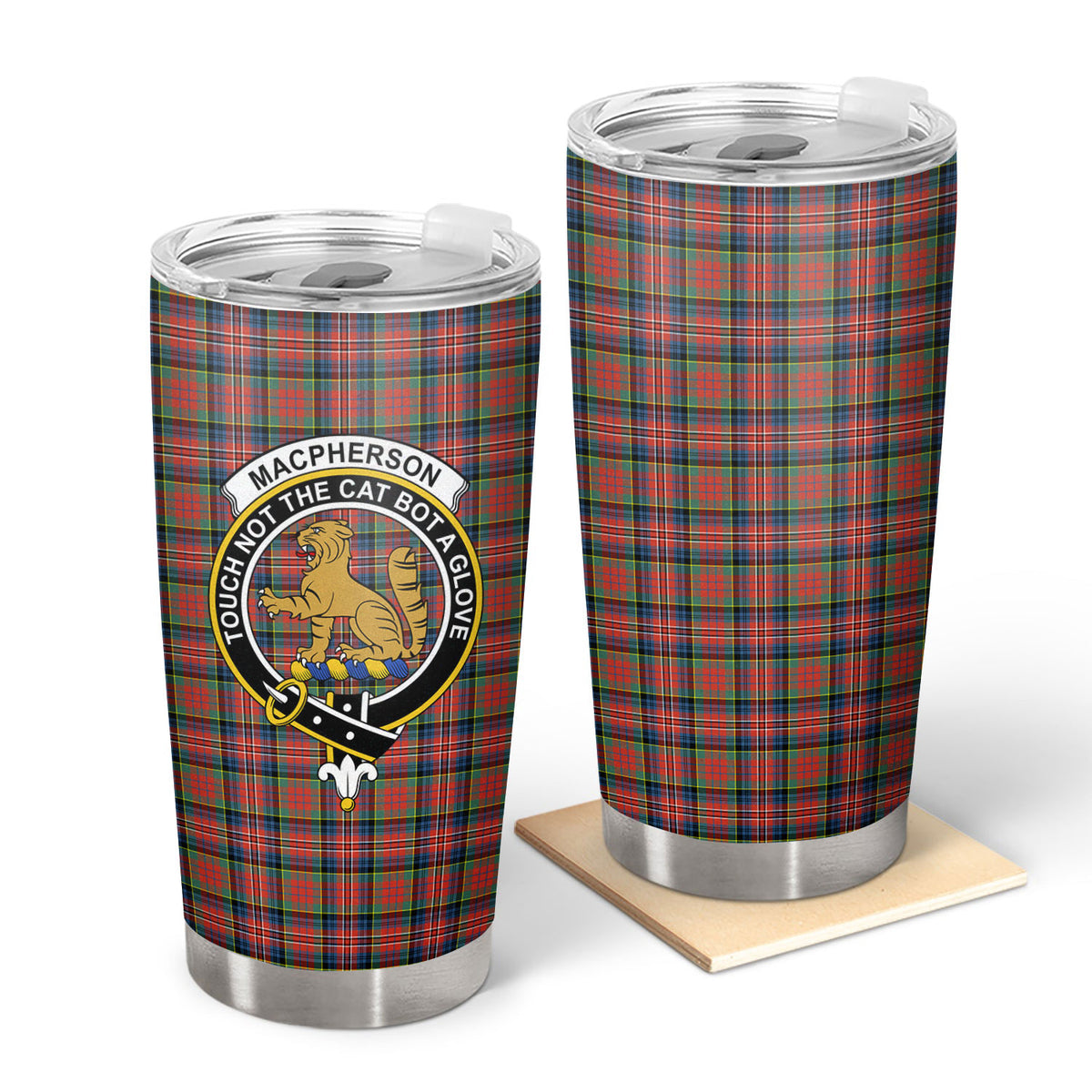 MacPherson Ancient Tartan Crest Tumbler