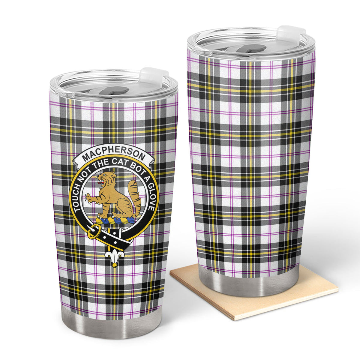 MacPherson Dress Modern Tartan Crest Tumbler