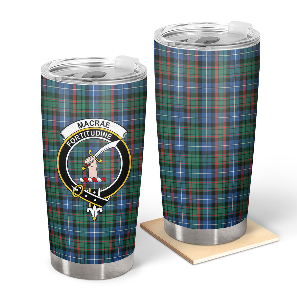 MacRae Hunting Ancient Tartan Crest Tumbler