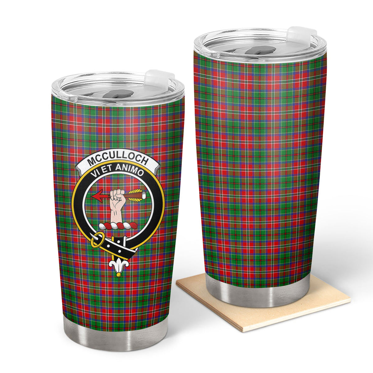 McCulloch Tartan Crest Tumbler