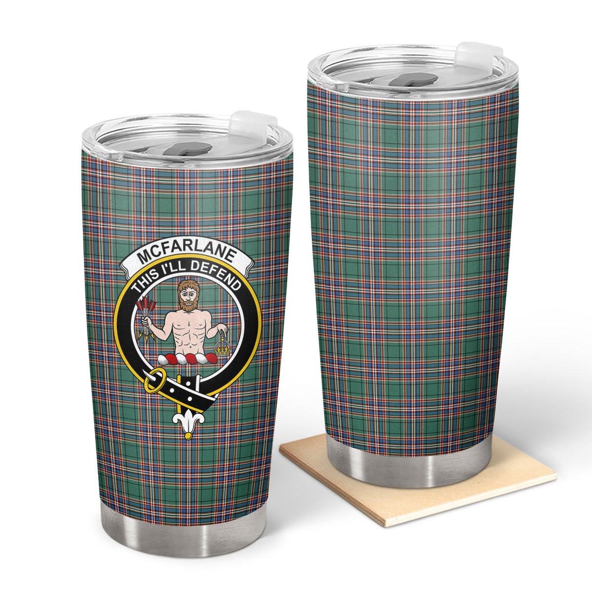 McFarlane Hunting Ancient Tartan Crest Tumbler