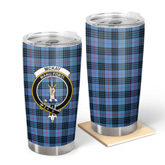 McKay Blue Tartan Crest Tumbler