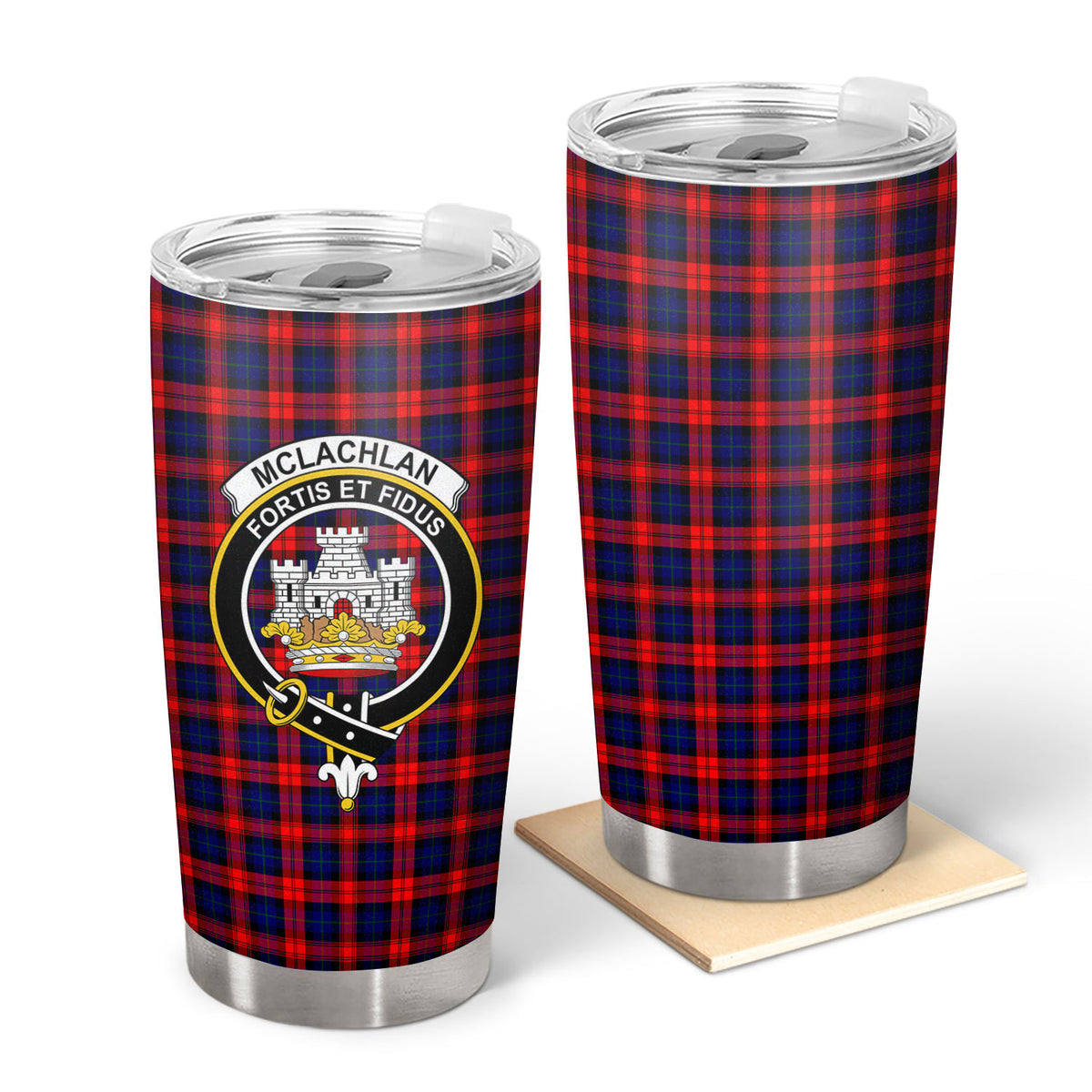 McLachlan Modern Tartan Crest Tumbler