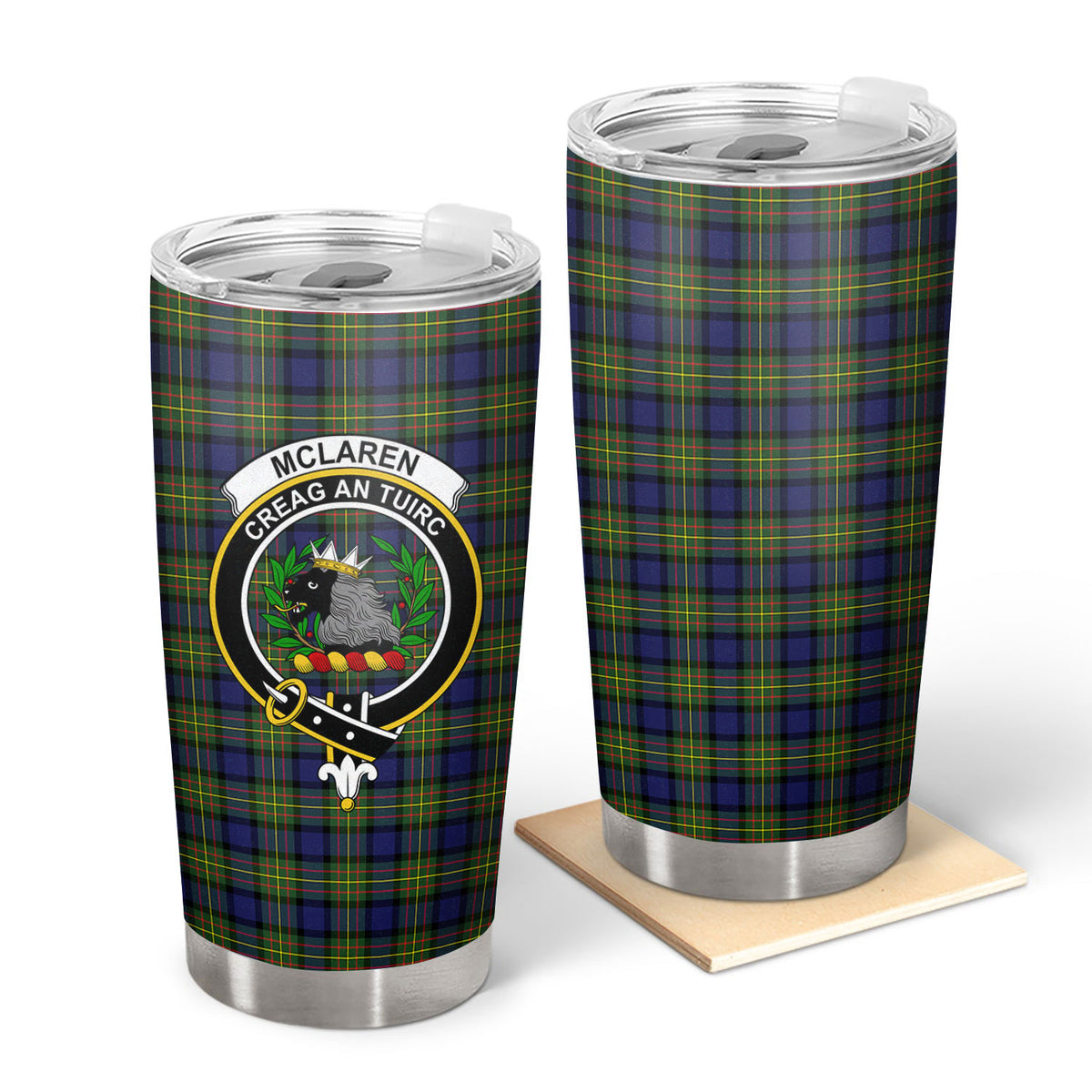 McLaren Modern Tartan Crest Tumbler