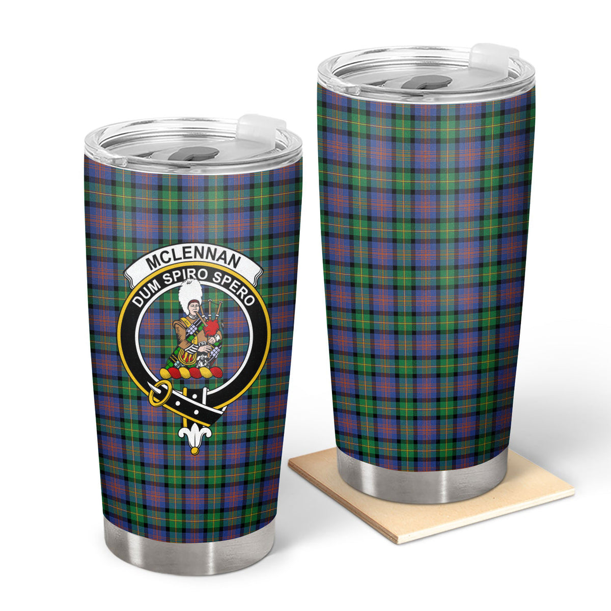 McLellan Ancient Tartan Crest Tumbler