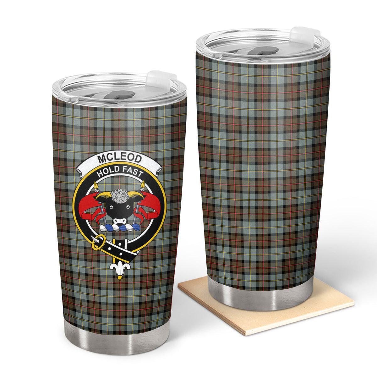 McLeod of Harris Weathered Tartan Crest Tumbler