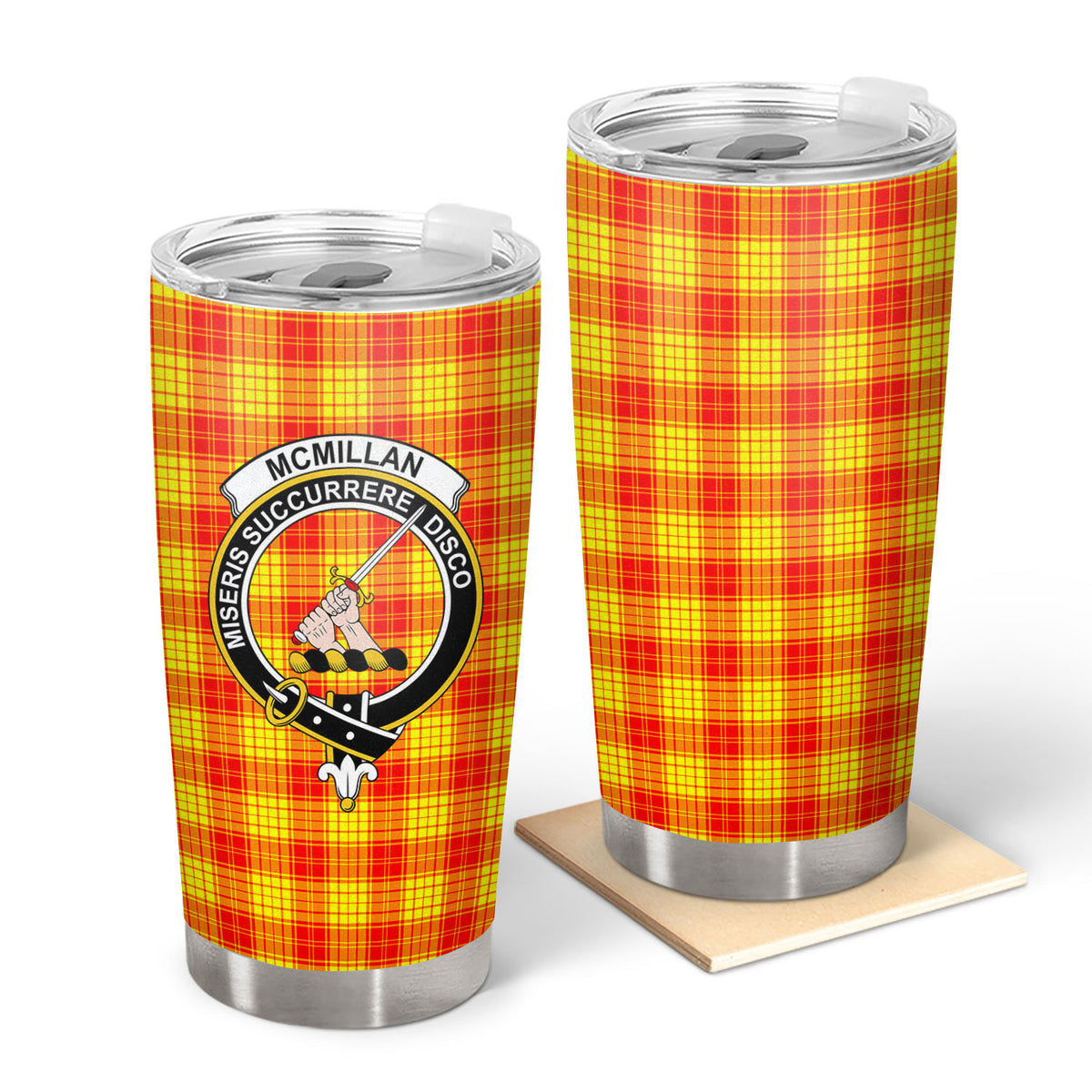 McMillan Clan Tartan Crest Tumbler