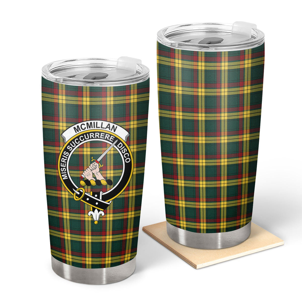 McMillan Old Modern Tartan Crest Tumbler