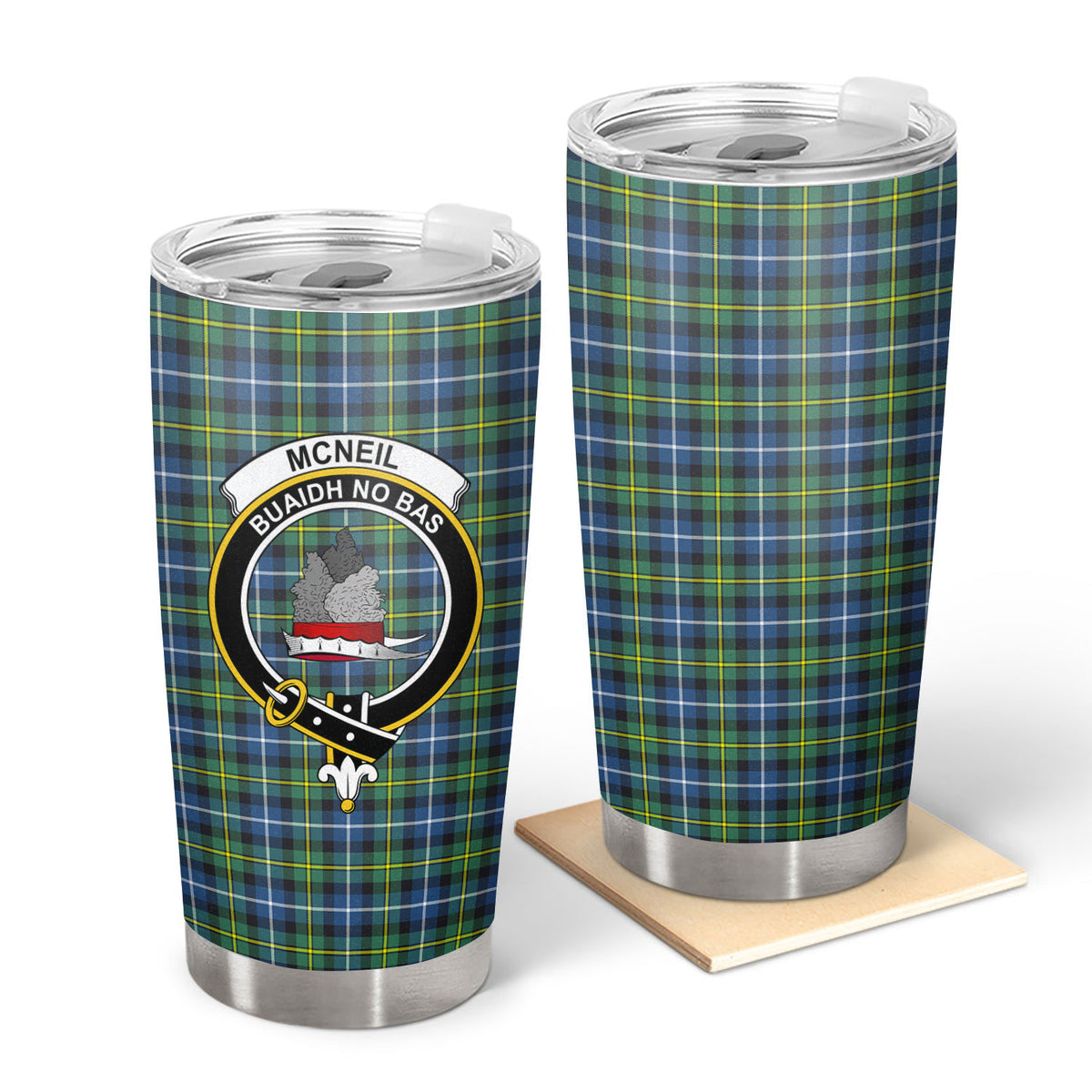 McNeil of Barra Ancient Tartan Crest Tumbler