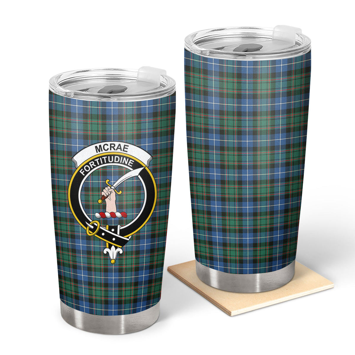 McRae Hunting Ancient Tartan Crest Tumbler