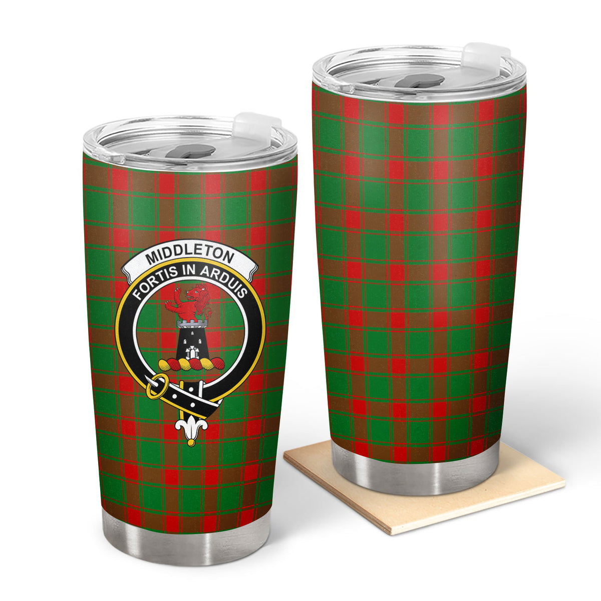 Middleton Modern Tartan Crest Tumbler