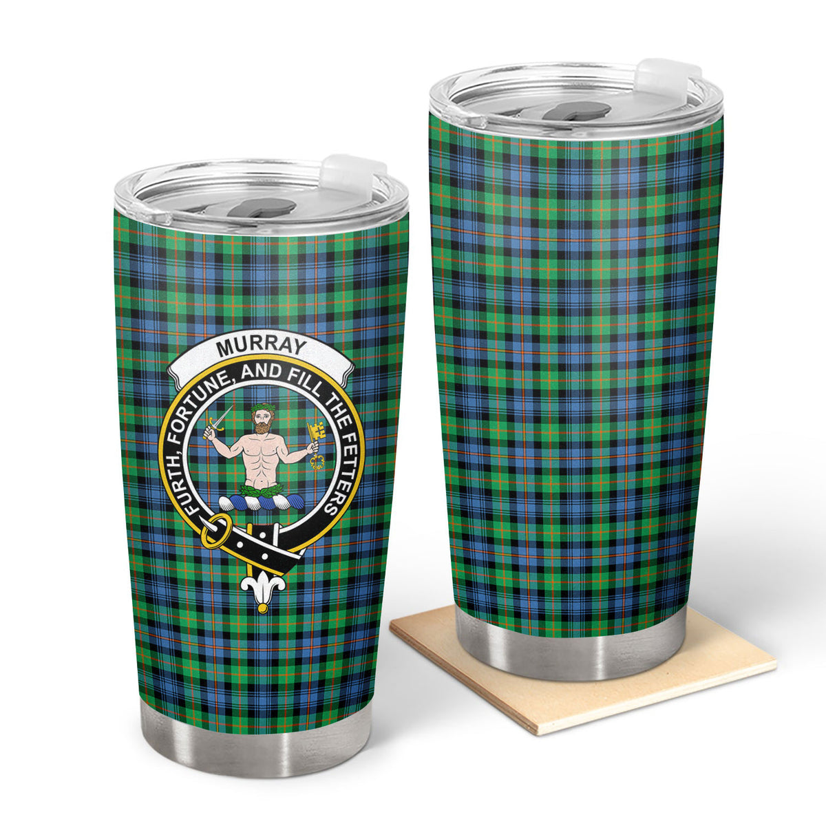 Murray of Atholl Ancient Tartan Crest Tumbler