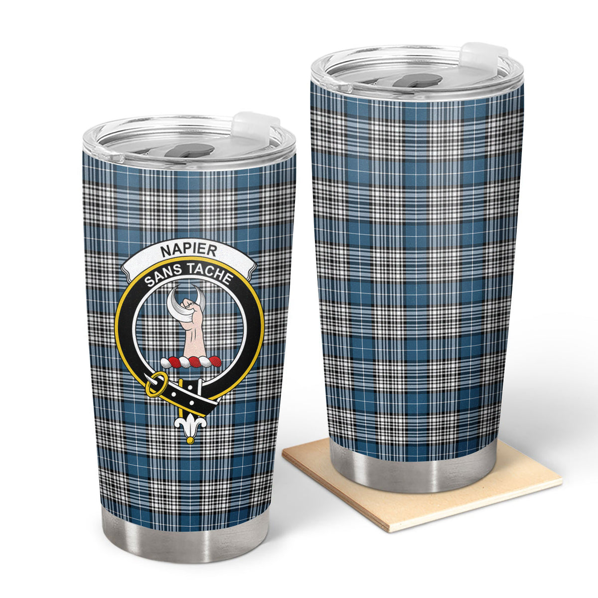 Napier Modern Tartan Crest Tumbler