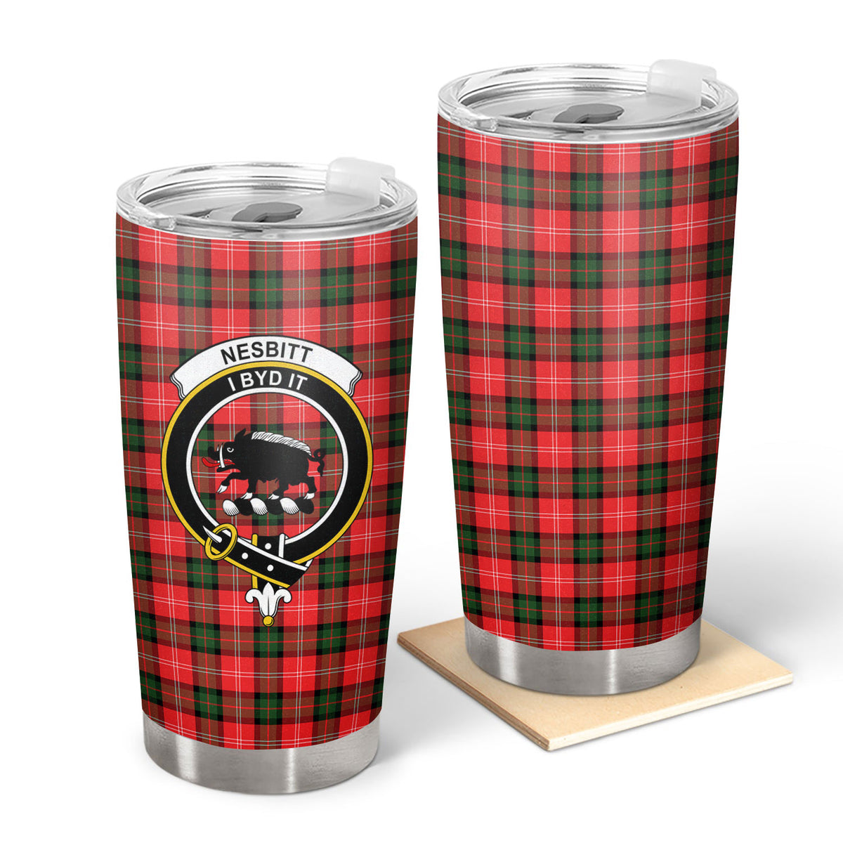 Nesbitt Modern Tartan Crest Tumbler