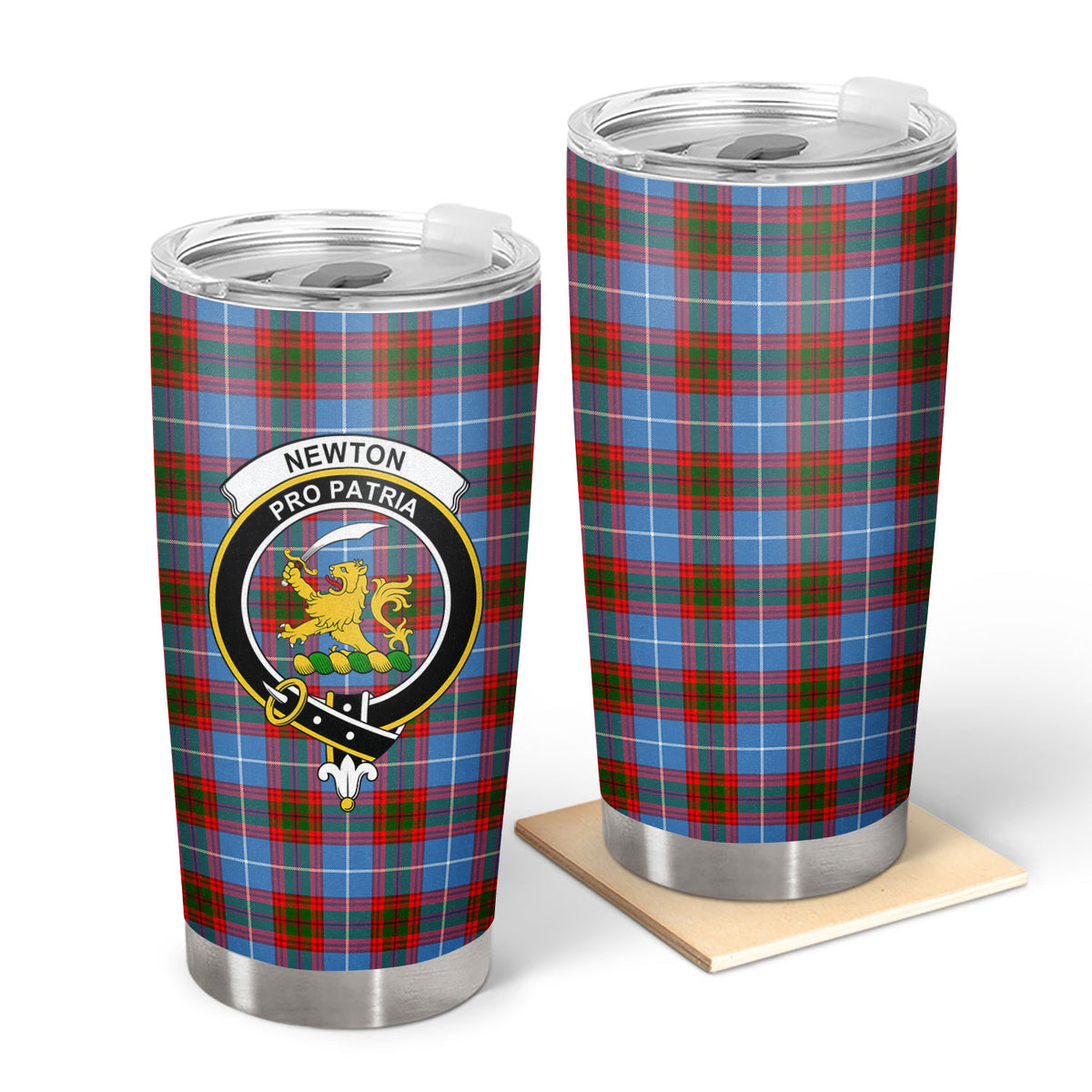 Newton Tartan Crest Tumbler