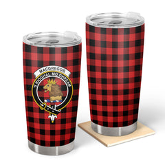 Rob Roy MacGregor Modern Tartan Crest Tumbler