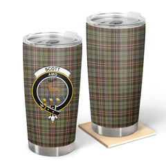 Scott Green Weathered Tartan Crest Tumbler