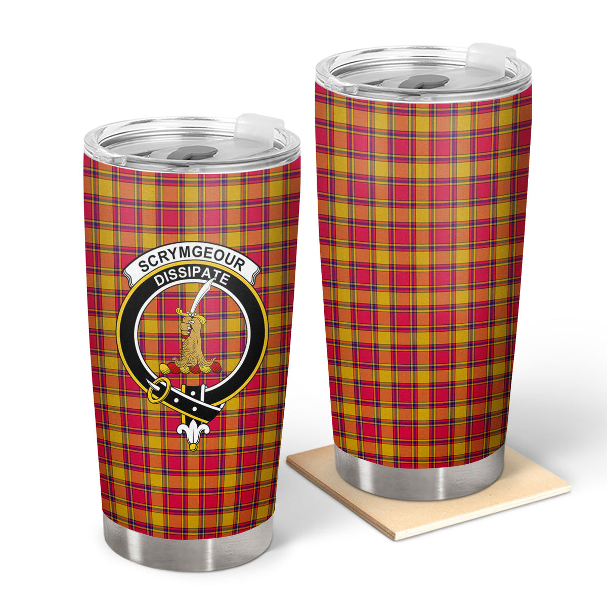 Scrymgeour Tartan Crest Tumbler