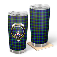 Sempill Modern Tartan Crest Tumbler