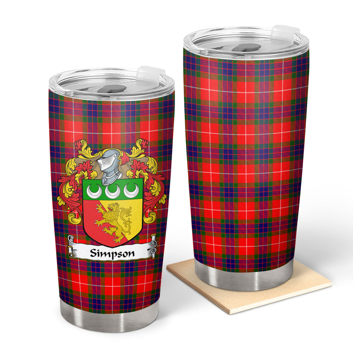 Simpson Tartan Crest Tumbler