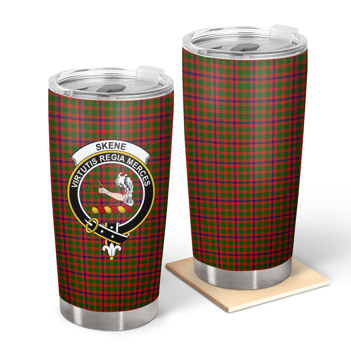 Skene Modern Tartan Crest Tumbler