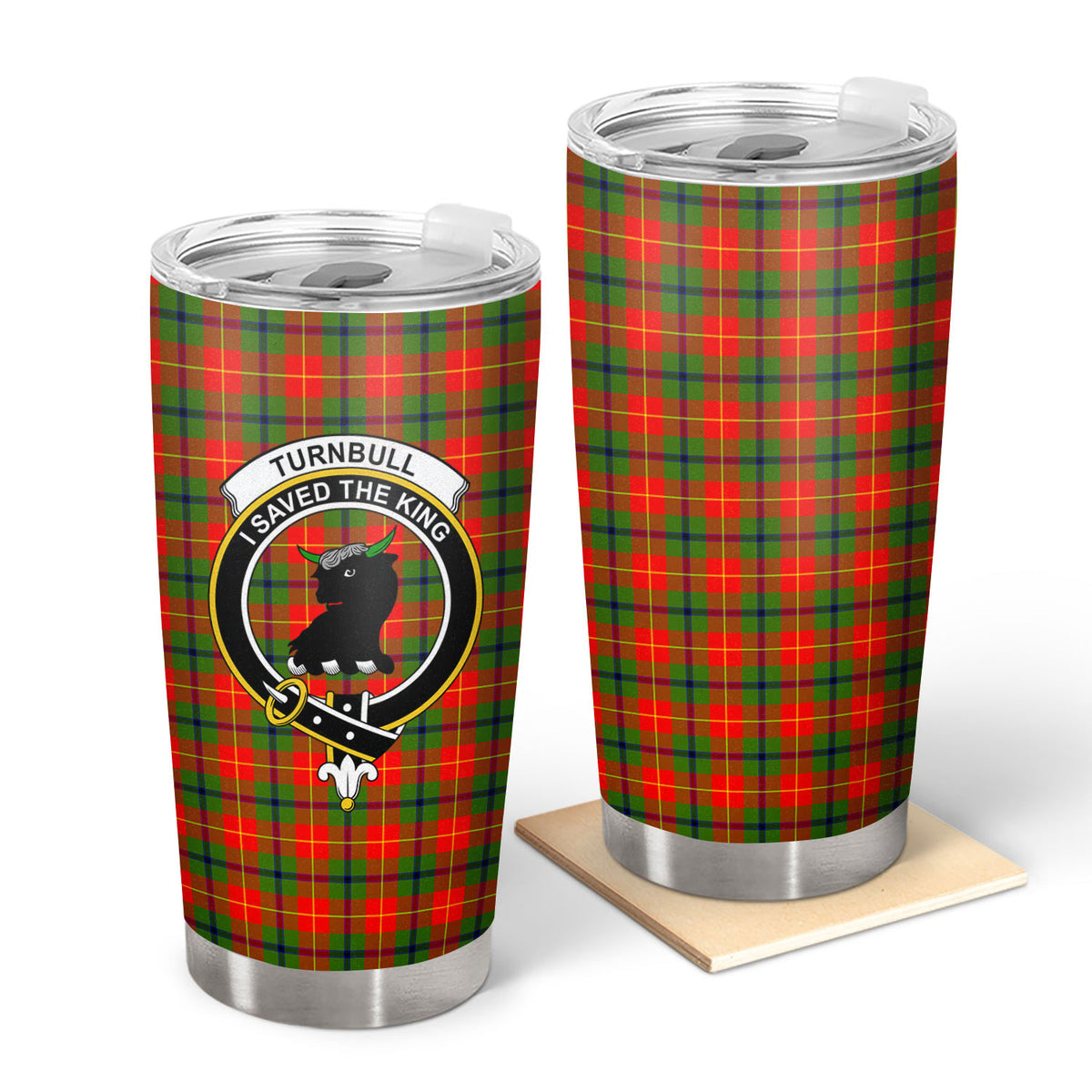 Turnbull Dress Tartan Crest Tumbler