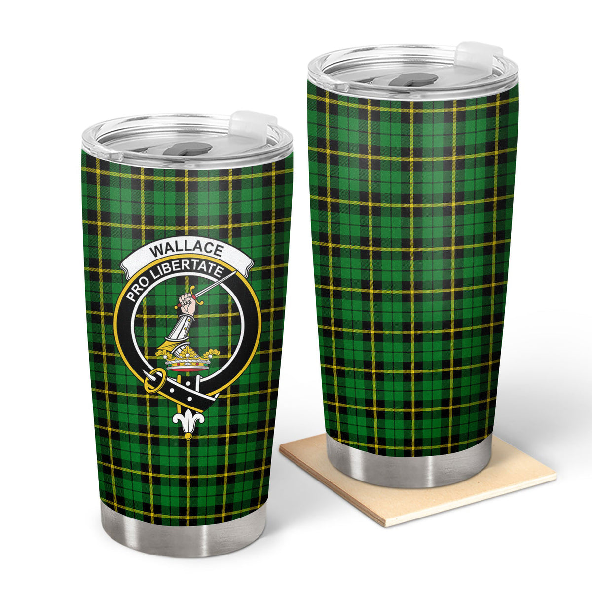 Wallace Hunting Modern Tartan Crest Tumbler