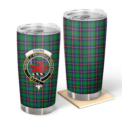 Young Modern Tartan Crest Tumbler