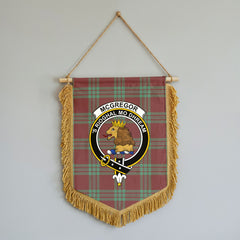 McGregor Hunting Ancient Tartan Crest Wall Hanging Banner - Wood Pole