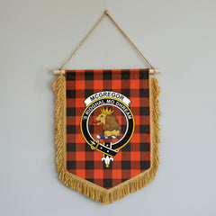 McGregor Rob Roy Ancient Tartan Crest Wall Hanging Banner - Wood Pole