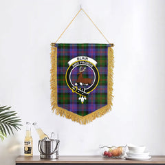 Blair Modern Tartan Crest Wall Hanging Banner