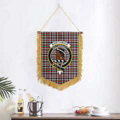 Borthwick Ancient Tartan Crest Wall Hanging Banner