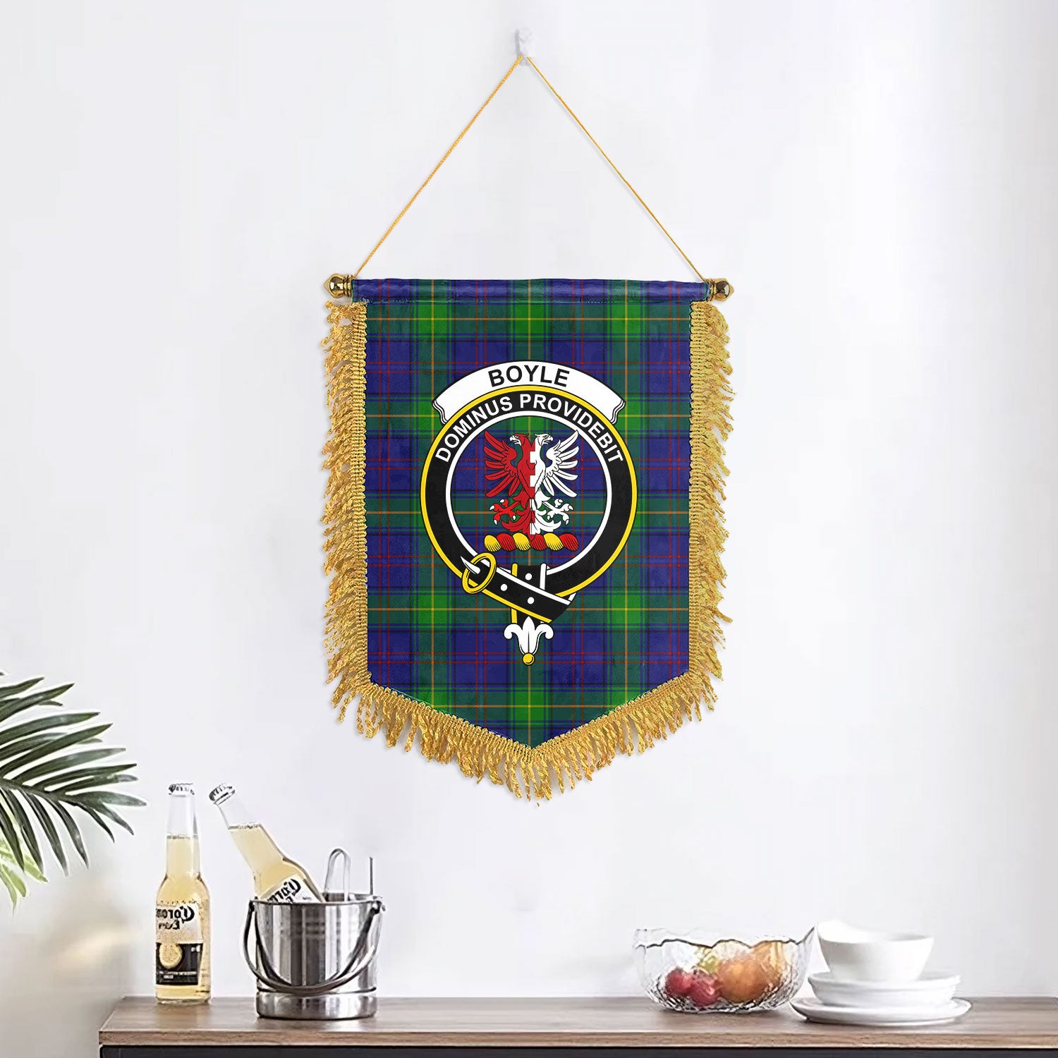 Boyle Tartan Crest Wall Hanging Banner